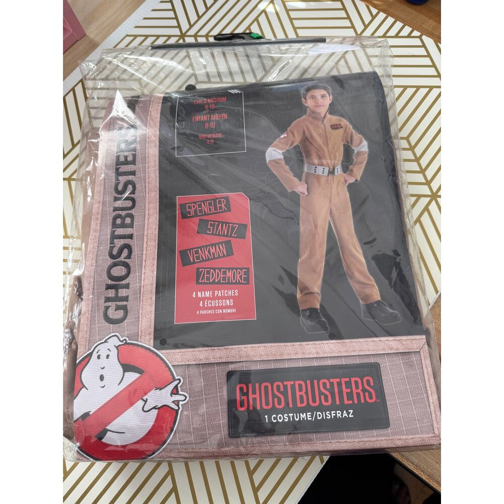 GHOSTBUSTERS Child  Spengler Stantz Venkman Zeddedmore Costume | Size 8-10